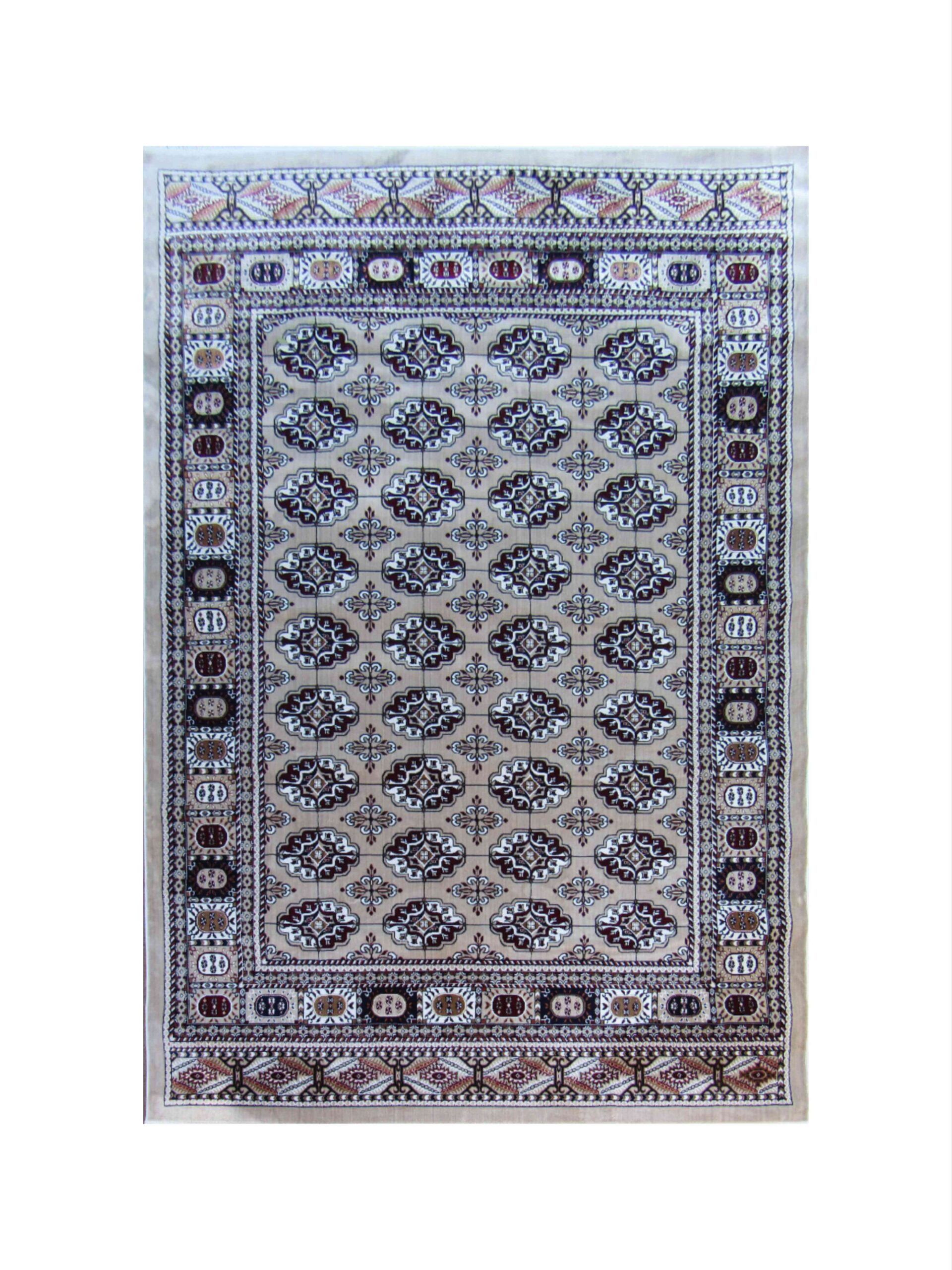 BK Carpets & Rugs - Persian Inspired Indoor Bukhara Rug - 2.3m x 3.4m - Beige