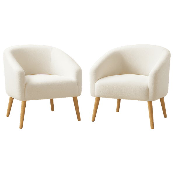Luna Duo – Set of 2 Boucle Armchairs