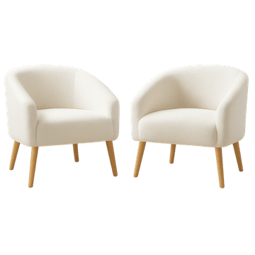 Luna Duo – Set of 2 Boucle Armchairs