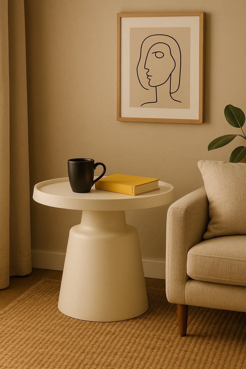 IG Furn - Moda Side Table White