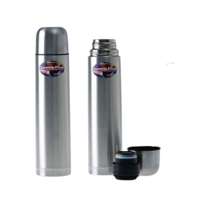 Vacuum Flask Stainless Steel 1 Liter (Pack of 2)