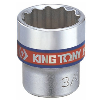 King Tony - Socket Standard 3/8" X 19/32" 12P - 2 Pack