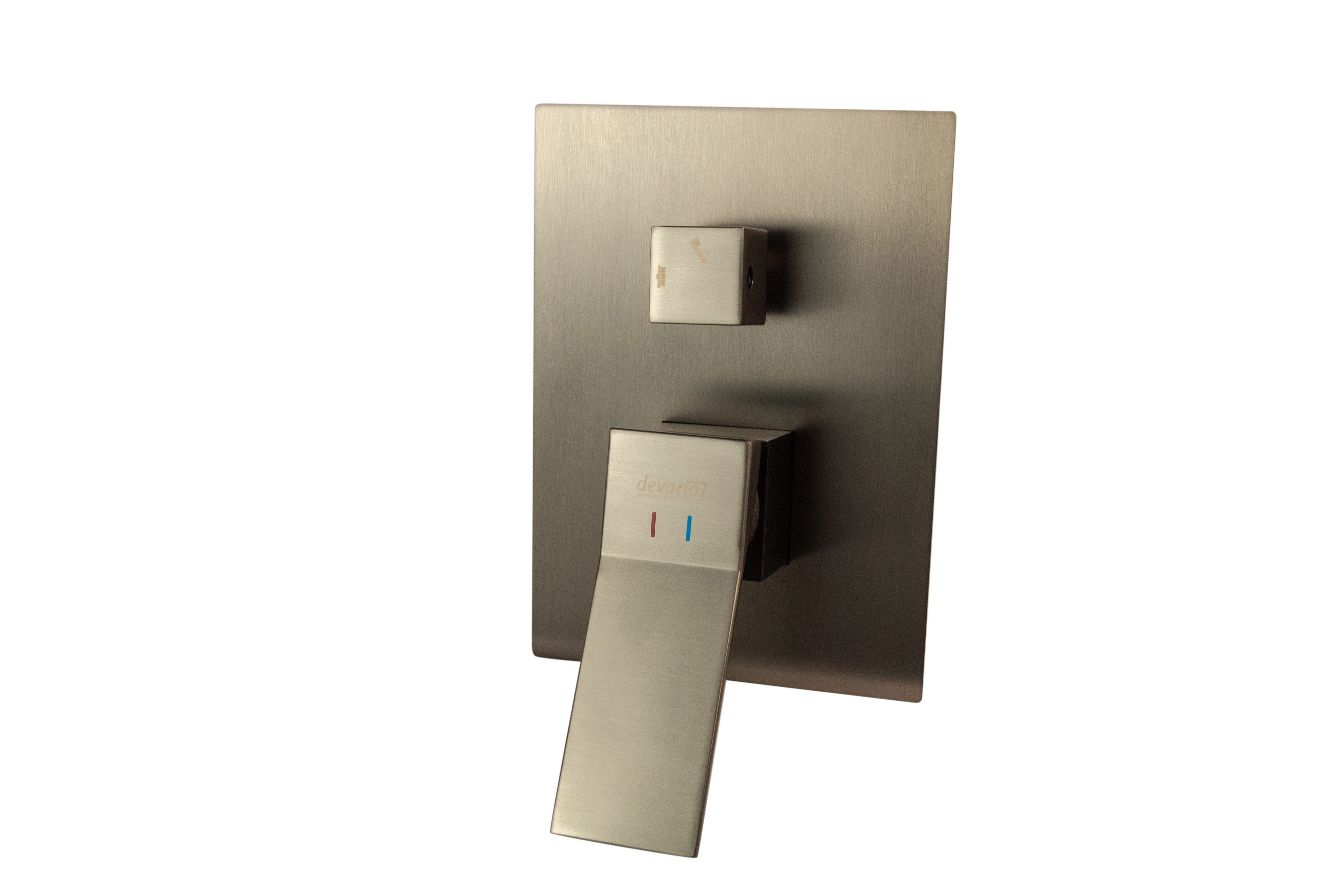 Milan Shower Mixer With Diverter Brass- Gun Metal Grey