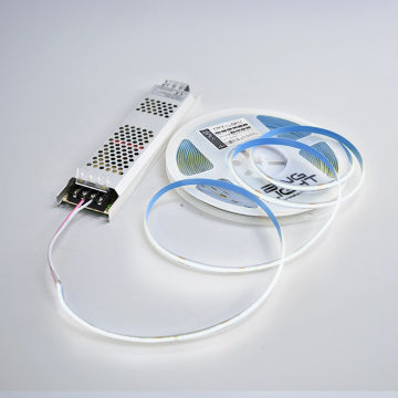 24v 8mm COB LED Strip Light & Power Supply Combo Cool White 6500k 10m - Bing Light