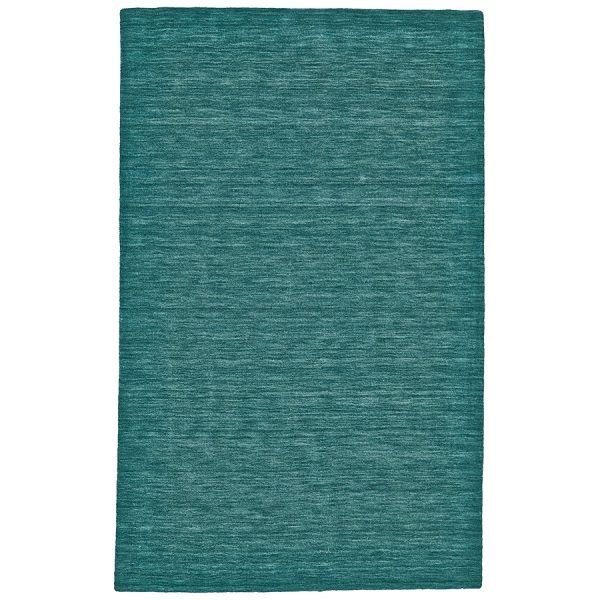 Luna Contemporary Solid Colour Teal Area Rug