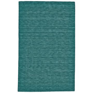 Luna Contemporary Solid Colour Teal Area Rug