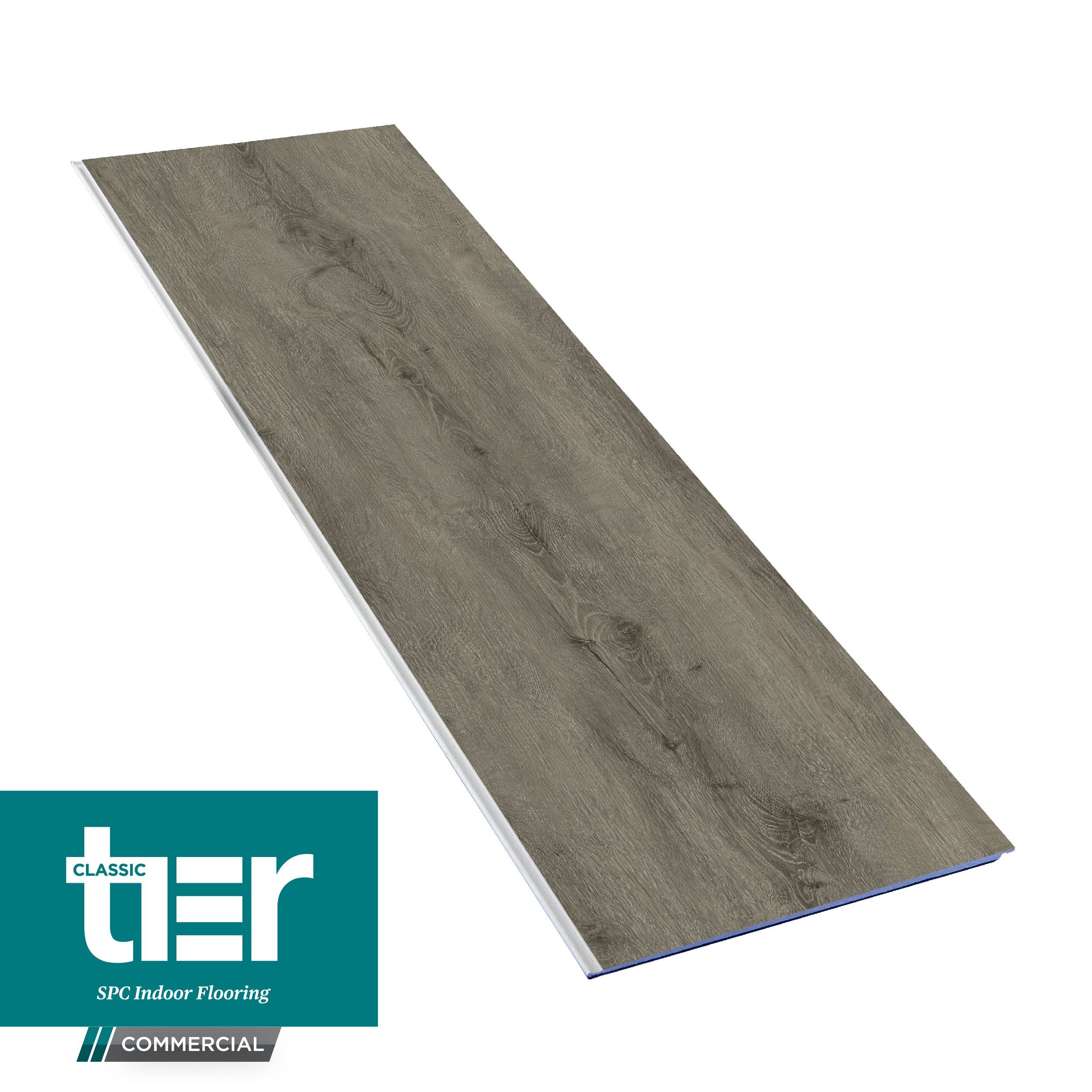 TIER Classic Commercial, Grey Oak, SPC Vinyl Flooring with CarbideCore™ Technology 181 x 1220 x 8 pcs (1.77m2 p/box)