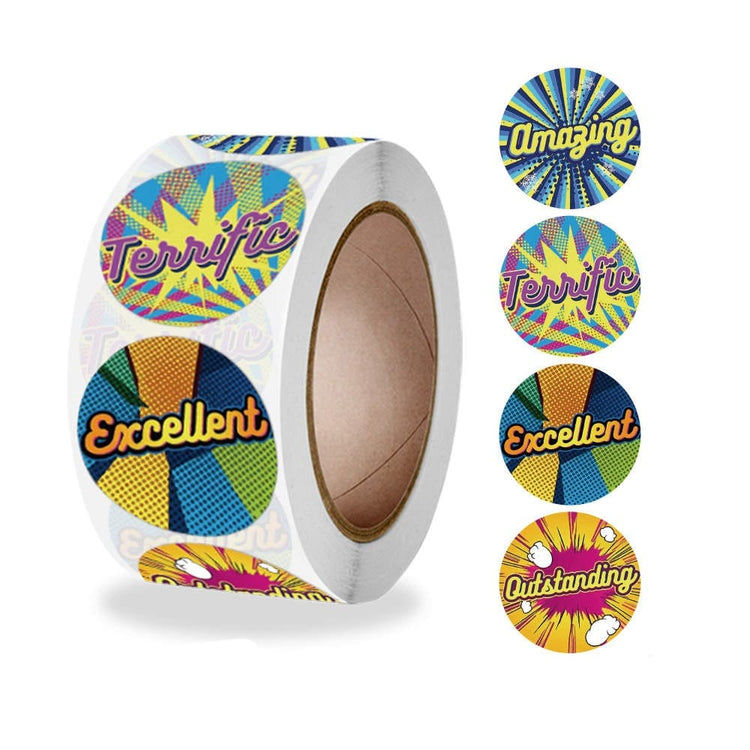School teacher Stickers - Excellent - 500pc
