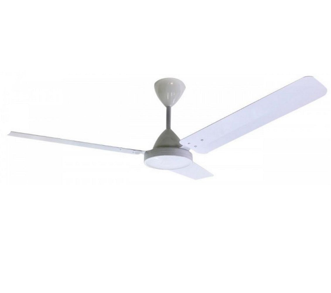 Solent Whirlwind ceiling fan 1400mm 3-blade and 5-speed wall mounted regulator - White
