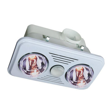 WACO - Bathroom Heater / 2 Light Square Ceiling Bathroom Heater