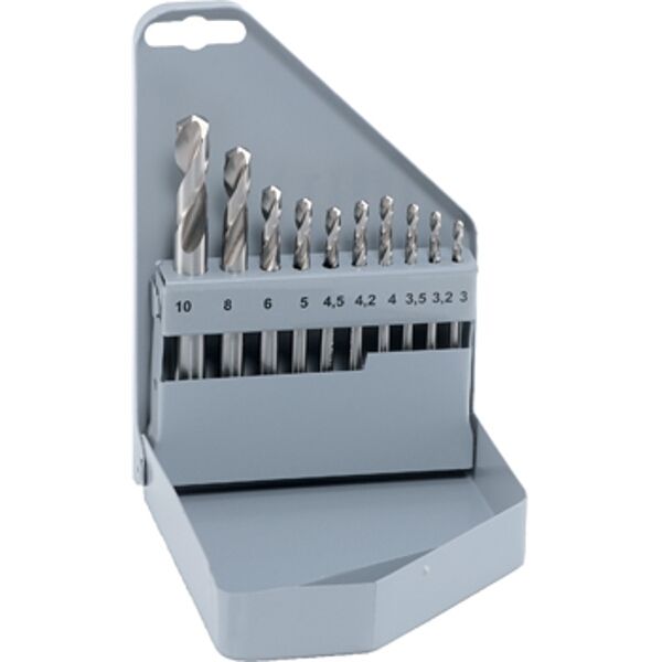 Alpen Hss Cobalt 10 Pcs Set Km Pz10 3 3.2 3.5 4 4.2 4.5 5 6 8 10Mm