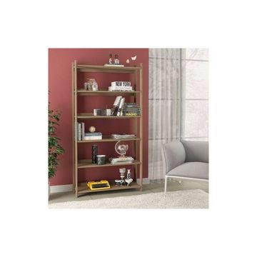 Platina Brown High Bookcase