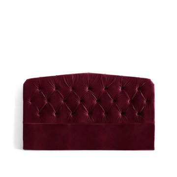 Meli Velvet Headboard - Red - Queen
