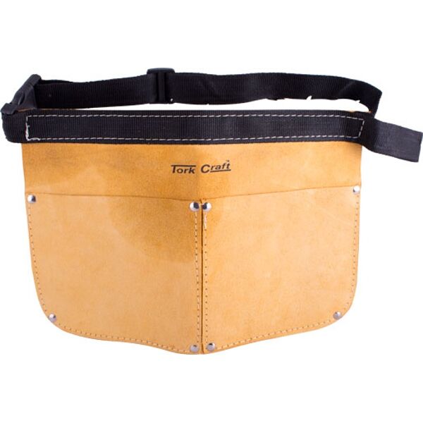 Double Pocket Leather Nail Bag