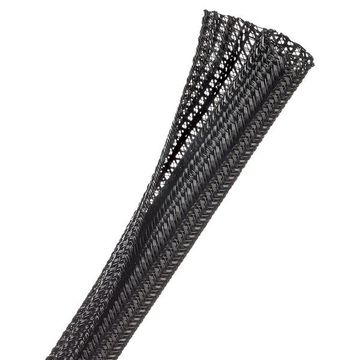 Techflex 1M Flexo F6 Uniquely Designed Split Tube, Semi-Rigid Braided Sleeving (F6N) - 12.7Mm
