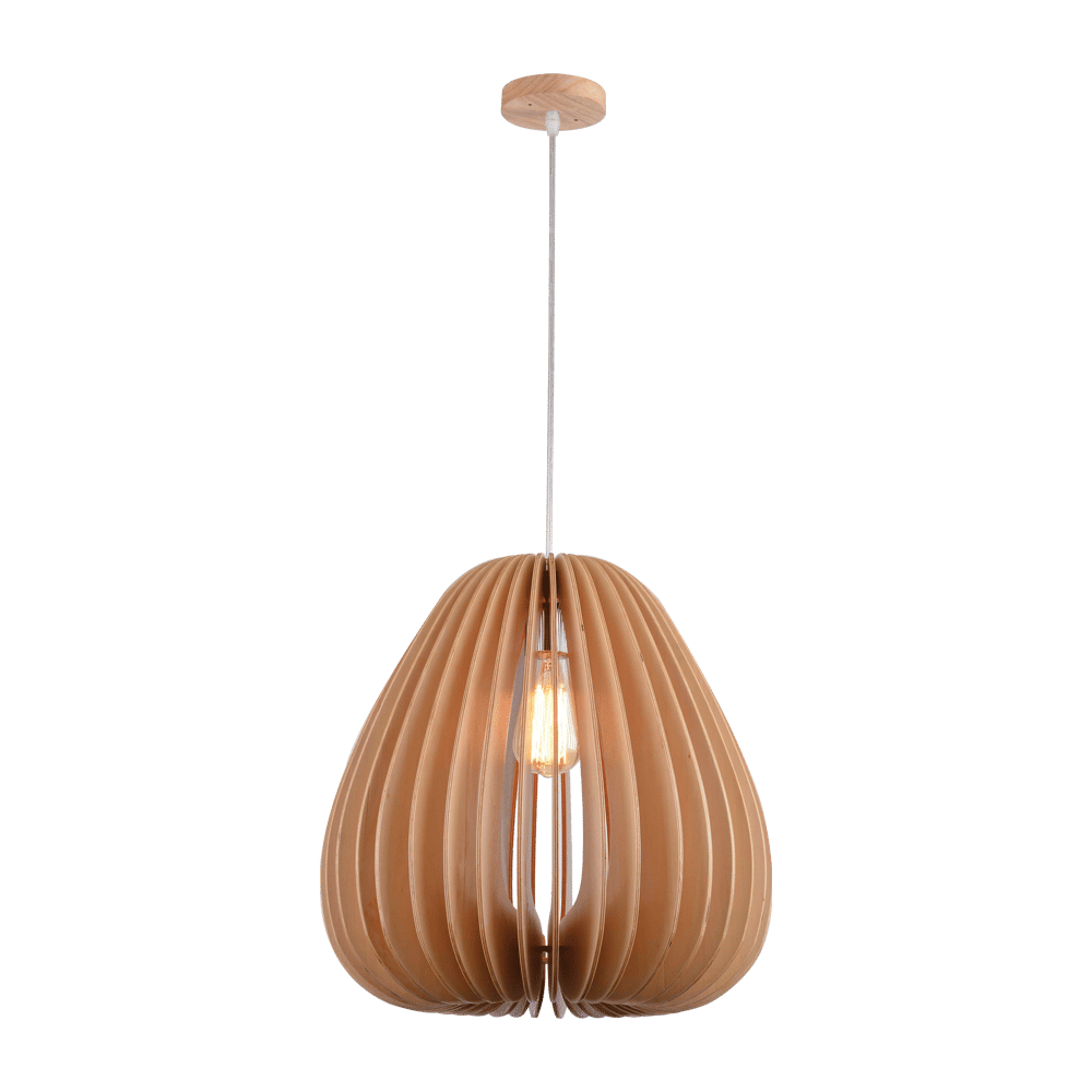 Pendant Lighting – Scandinavian Range – Wood Bell Shape