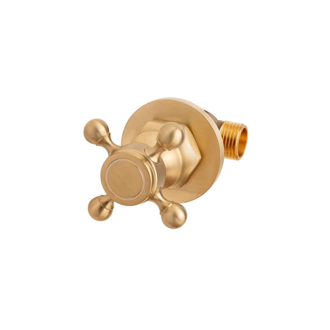 Trendy Taps Premium Quality Brushed Gold Stop Tap