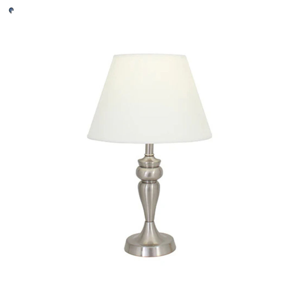 Hampshire T/Lamp 280mm Satin Chrome
