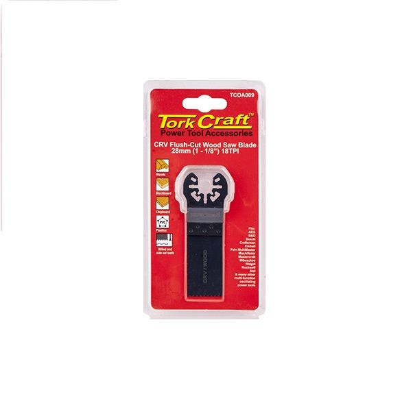 Tork Craft - Quick Change Flush Cut Wood Saw Blade 28mm - 3 Pack