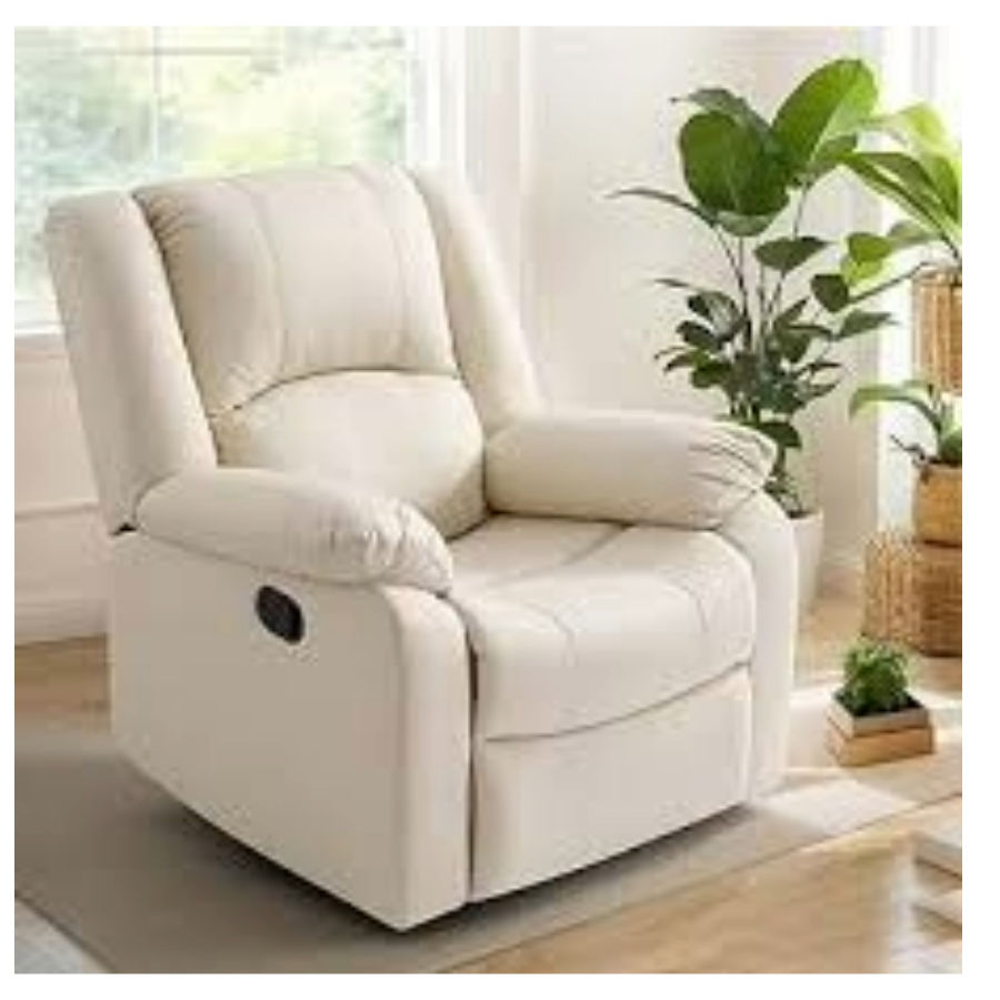 KC Furn-Leather Recliner Sofa
