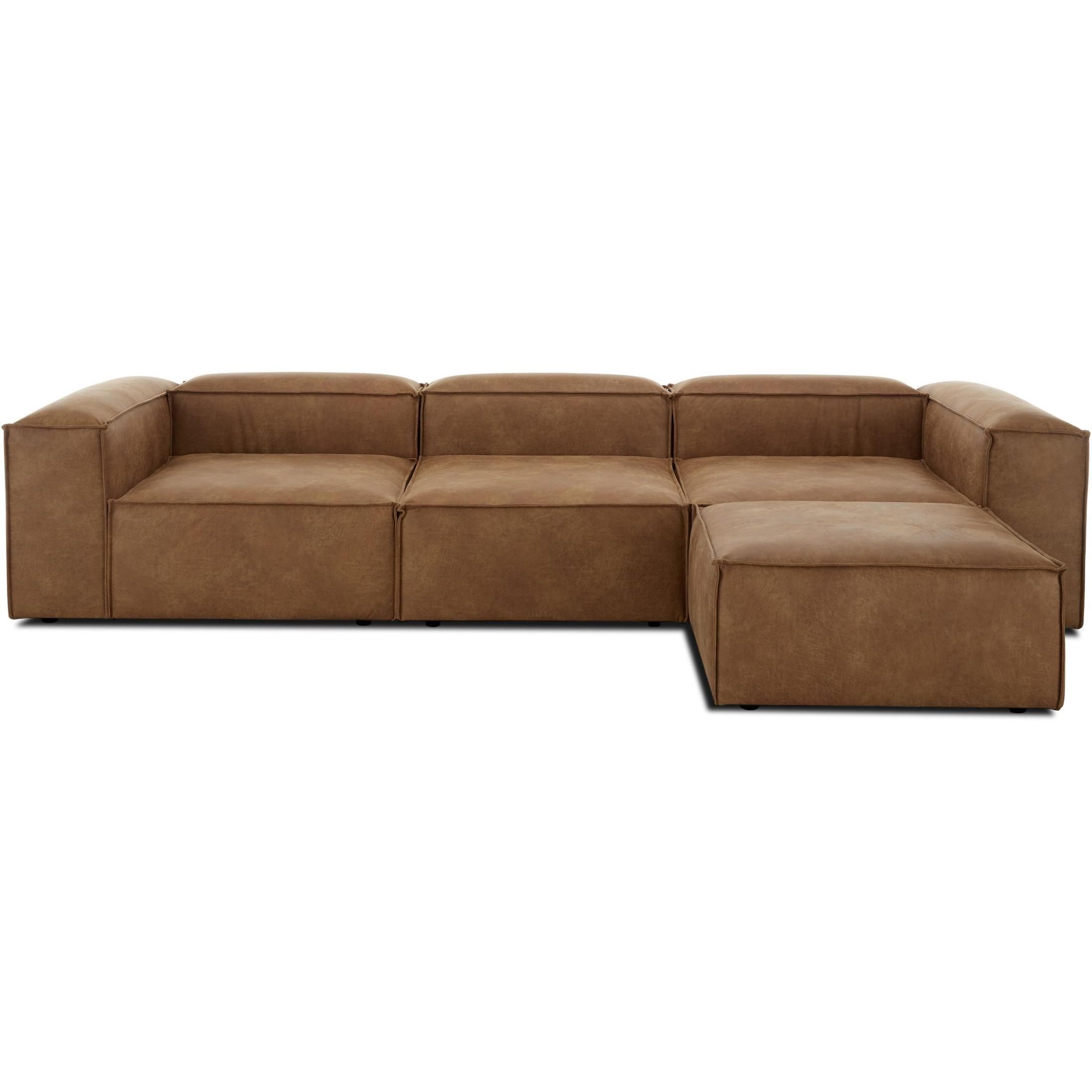 Teddy-George - Nina Couch with Ottoman - Black linen