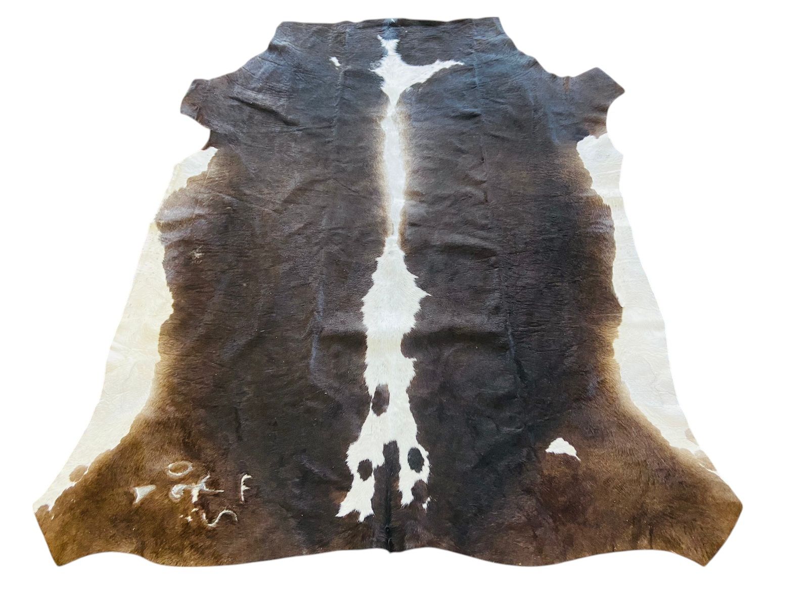 Nguni Dark Brown and White Cow Hide Rug