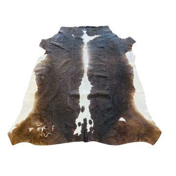 Nguni Dark Brown and White Cow Hide Rug