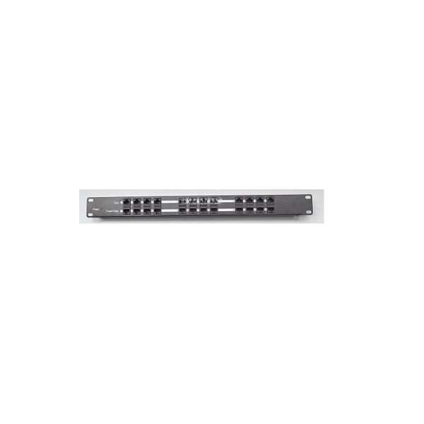 Rackmount 12 Port Passive Poe Injector, Shielded, 1U, Black, 2.1Mm Jack