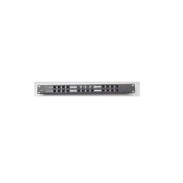 Rackmount 12 Port Passive Poe Injector, Shielded, 1U, Black, 2.1Mm Jack