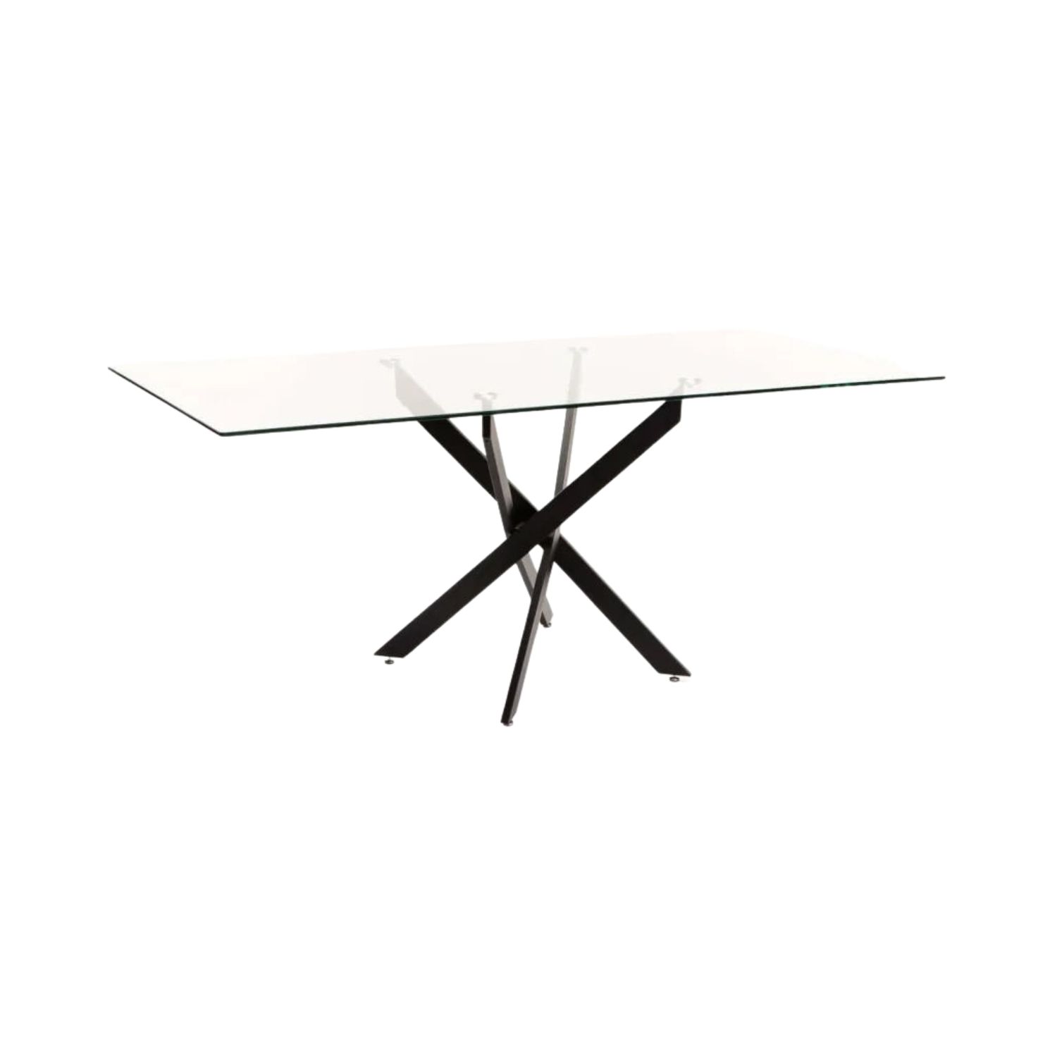 180x90cm Modern Glass Dining Table (6-8 Seater)