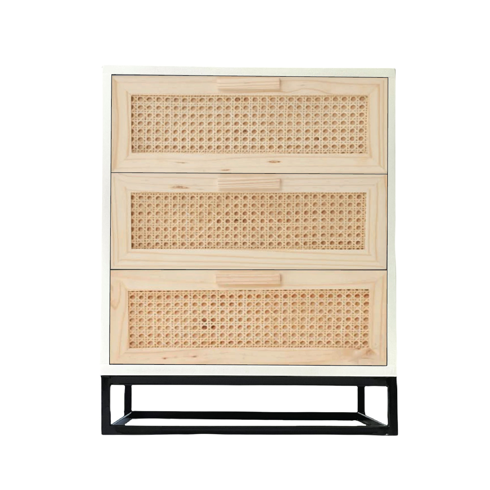 Delta 3 Drawer Pedestal - White