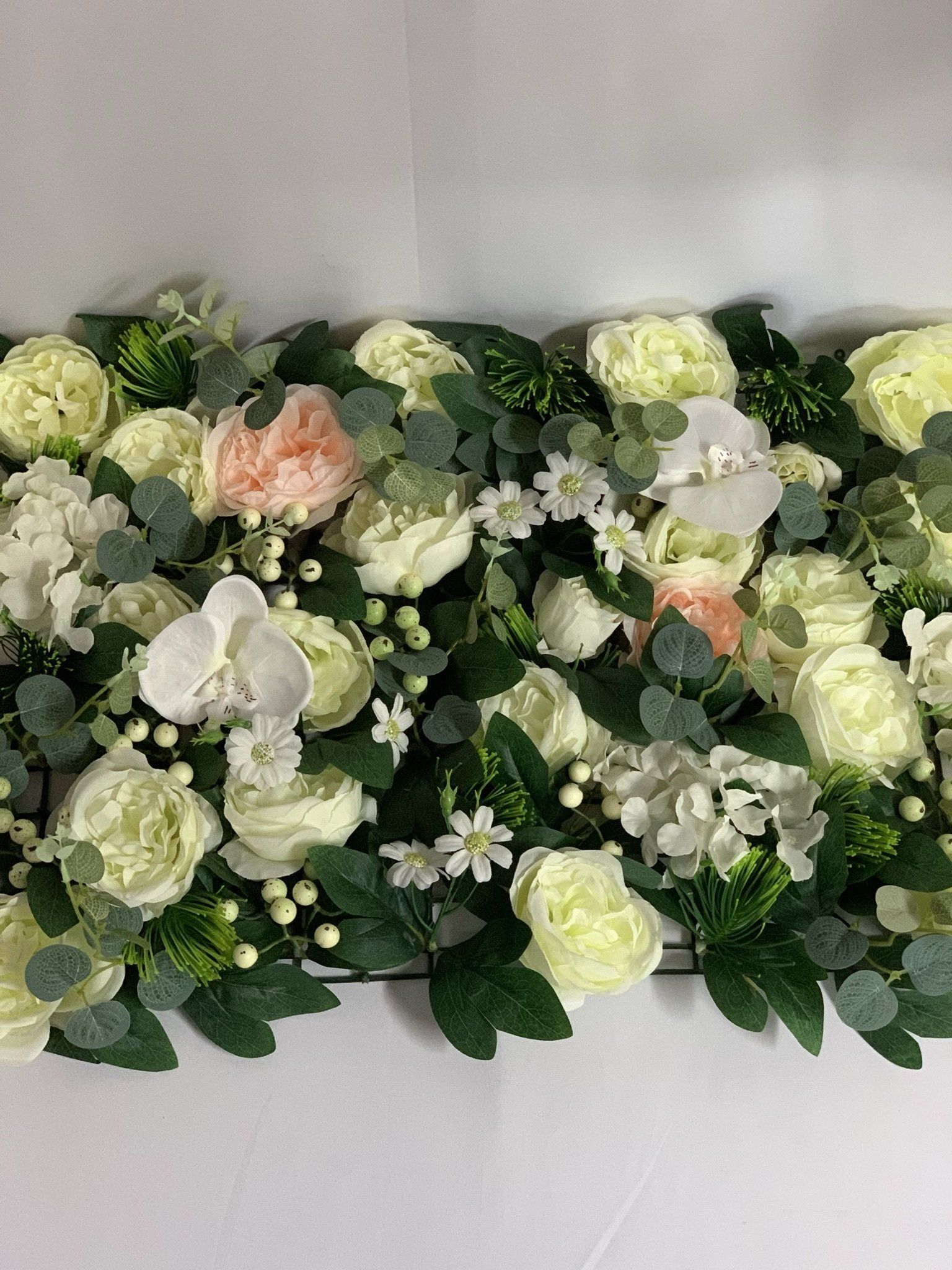 Peach/White Flower Wall
