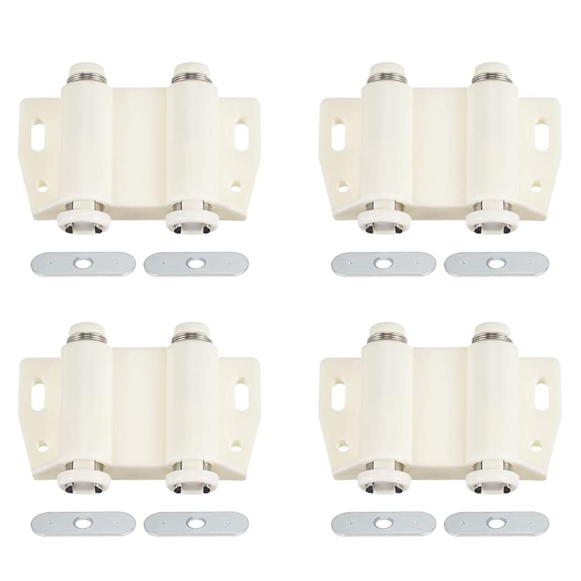 Double Cabinet Door Magnetic Push Open Latch- 4PCs