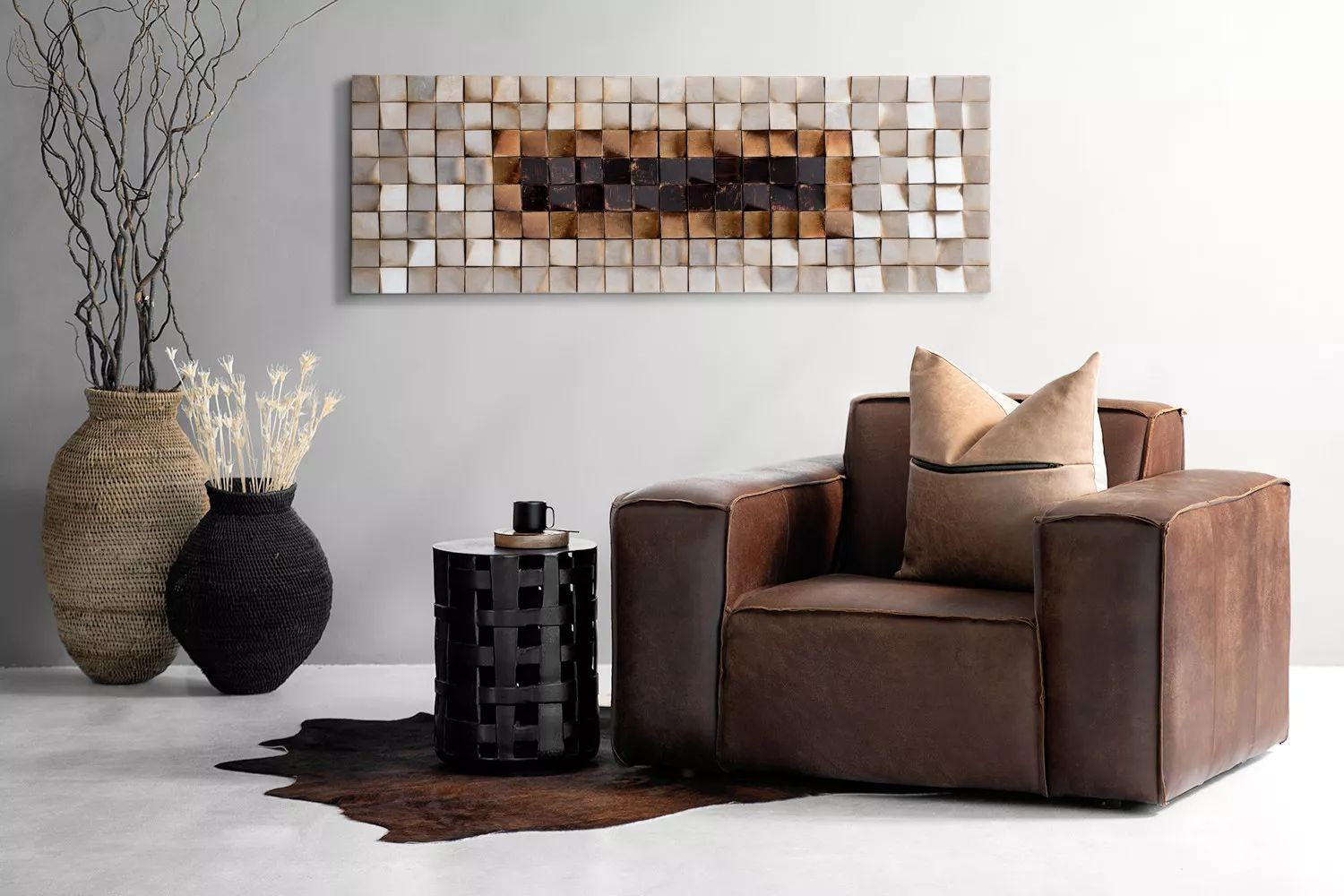 3D Wall Art – Handmade Mosaic Textured Wall Décor