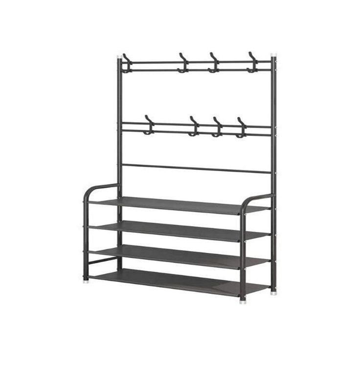 TW4-80 Mutli-functional Hat & Shoe Rack 80cm x 26cm x 153cm -XF0869
