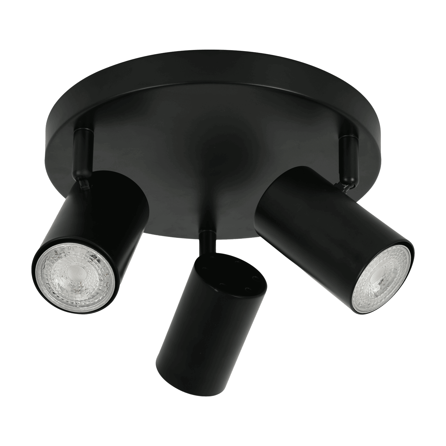 Zebbies Lighting Harper 3 Light Black Disc Spot Light