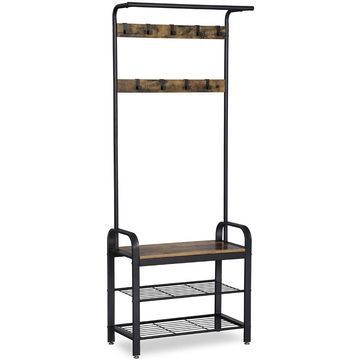 Bragg Lucerne Coat and Shoe Rack with Bench