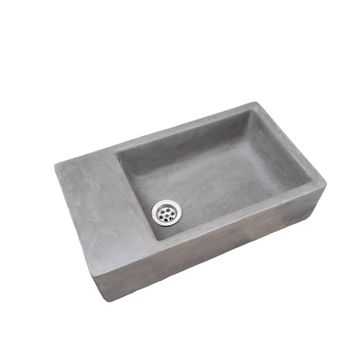 Charcoal Concrete basin / sink 420 x 240 x 115mm High Quality concrete