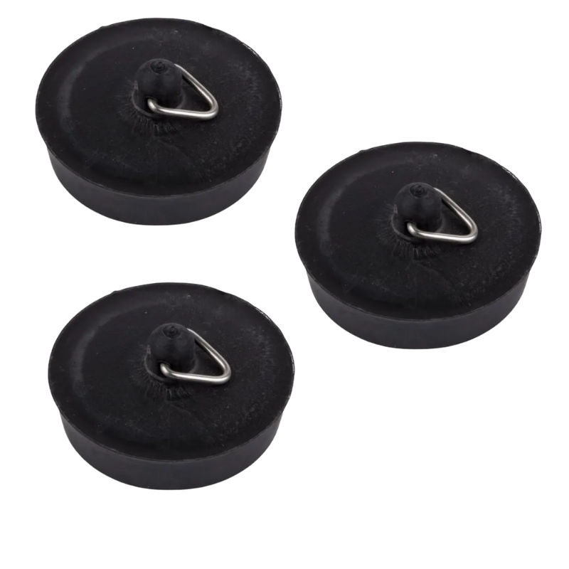 Bath Plug Black ( 3 Pack)