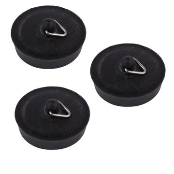 Bath Plug Black ( 3 Pack)
