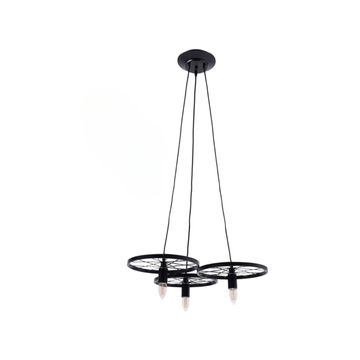 Vintage Ceiling Pendant Light Wheel Lamp Shade
