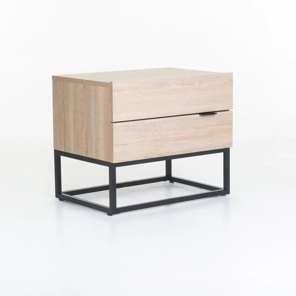 LODI 2 Drawer Pedestal – Modern Compact Bedside Table for Bedrooms