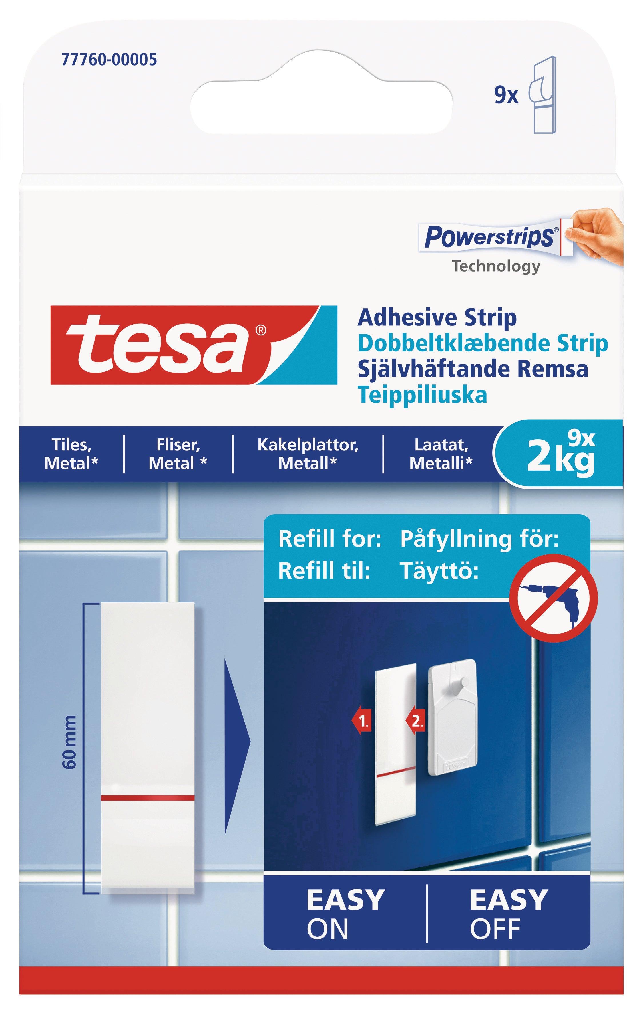 tesa® Adhesive hook for wallpaper and plaster 0.5kg - tesa