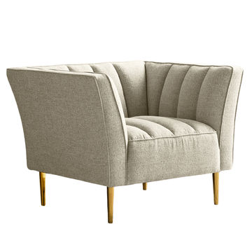 Alora Occasional 1 Seater Armchair-French oak