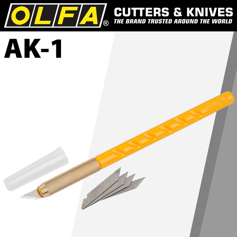 Olfa - Cutter Model Ak-1 Art Knife x25 - Spare Blades - 2 Pack