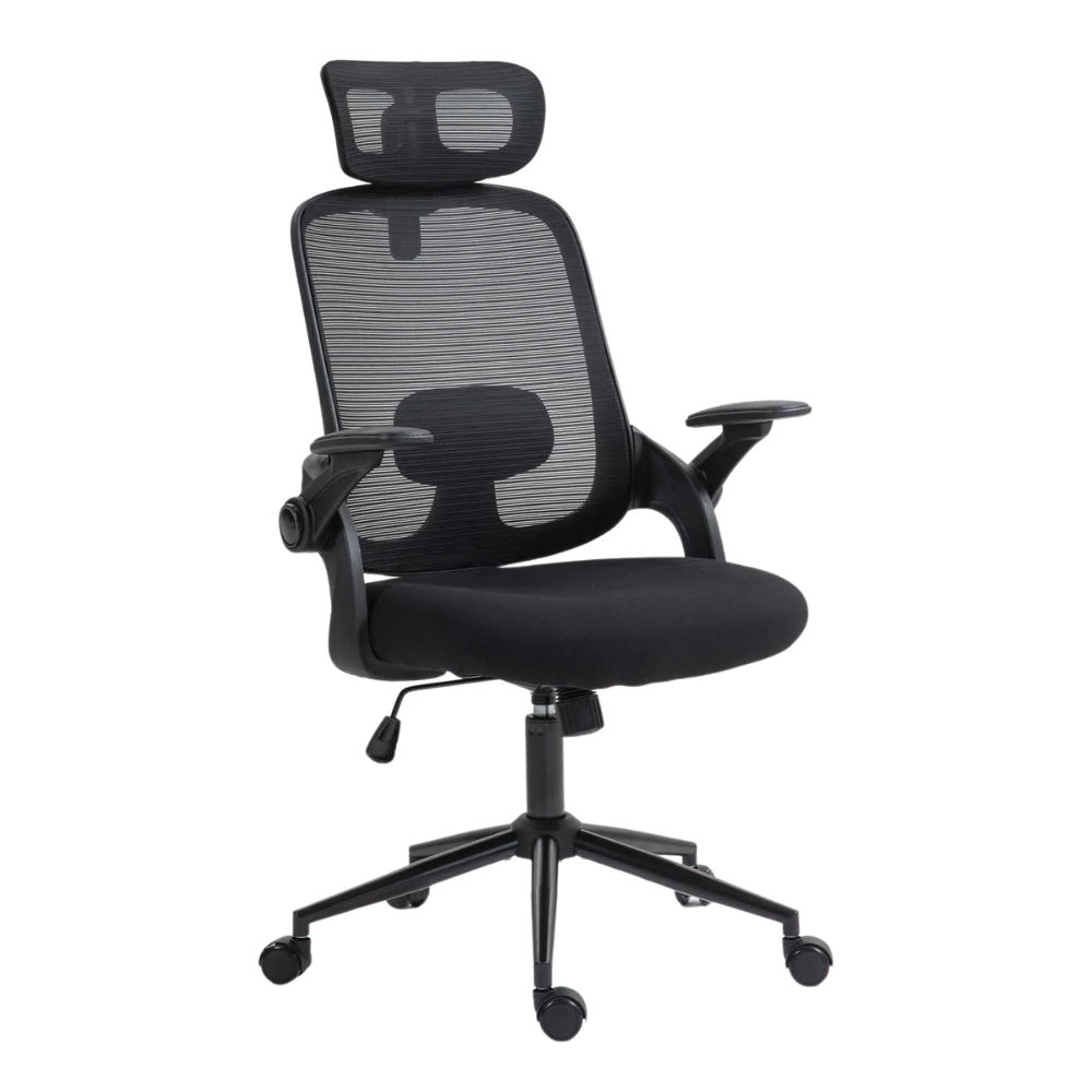 Comfort Elite Desk Chair Ah612 With Headrest - Black