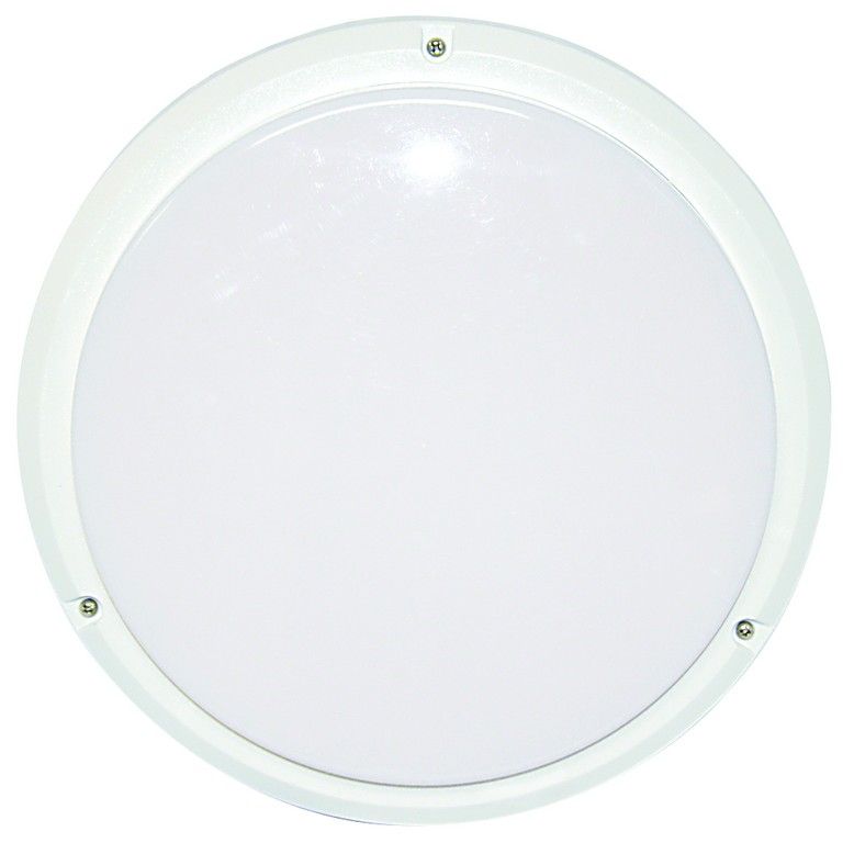 2D 16W Opal White Bulkhead 266Dia x 67 IP54