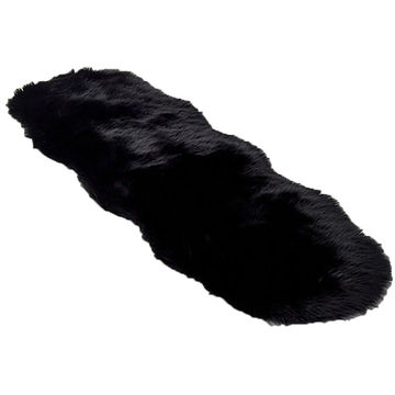 Faux Fur Rug (60cm x 1.80m) - Black