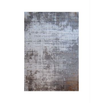 BK Carpets & Rugs - Modern Abstract Style Indoor Rug - 2.3m x 3.4m - Grey - Rustic Brown - White