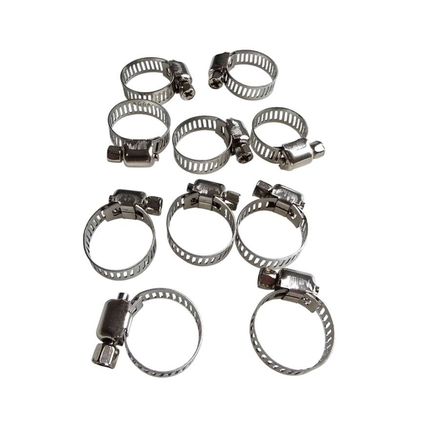 NT TOOLS - Steel Hose Clamps 13-19mm - 10 Pcs